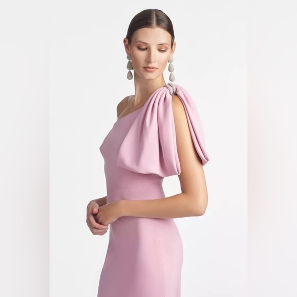 Sachin + Babi One-Shoulder Draped Dress in Light Pink